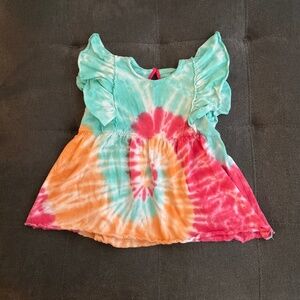 EUC Burt's Bees Kids Tied Dye Short Sleeve Shirt Size 5T